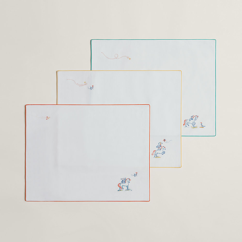 Set of 3 Cabriole pillow cases Hermès Canada